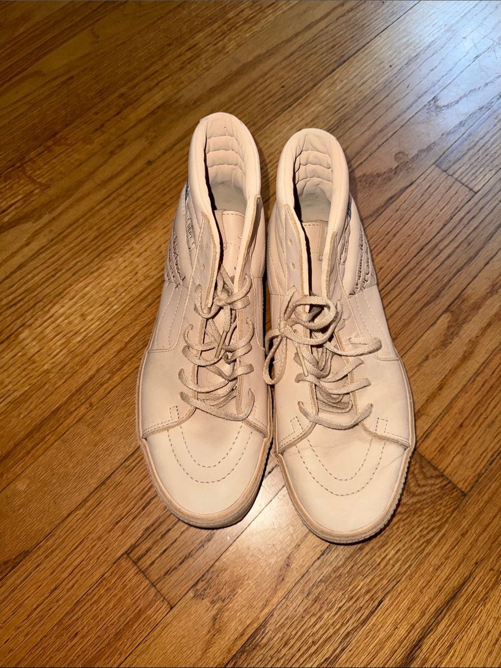 Vans Vivienne Westwood Sk8 Hi Beige High-Top Sneakers 7.5 Men = 9 Women - Picture 4 of 8